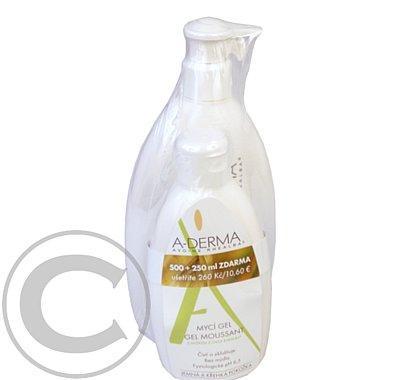 A-DERMA Gel moussant - Pěnivý gel 500 ml   250 ml ZDARMA