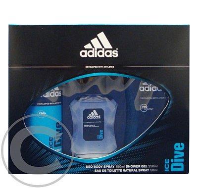 Adidas Ice Dive edt 50ml   deo 150ml   sprchový gel 250ml