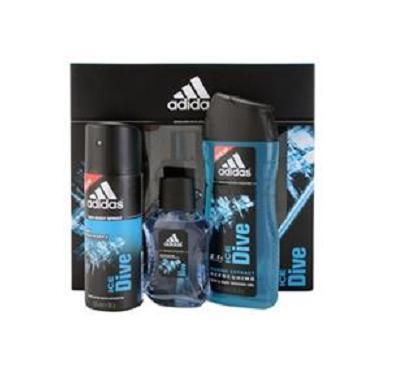 ADIDAS Ice Dive - sprchový gel 250 ml   EDT 50 ml   DEO spray 150 ml