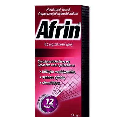 AFRIN 0,5 MG/ML NOSNÍ SPREJ 1X15ML/7.5MG Roztok ve spreji