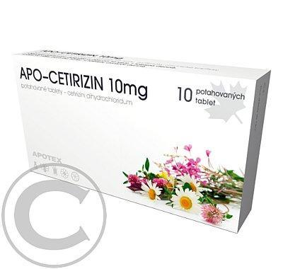 APO-CETIRIZIN 10 MG  10X10MG Potahované tablety
