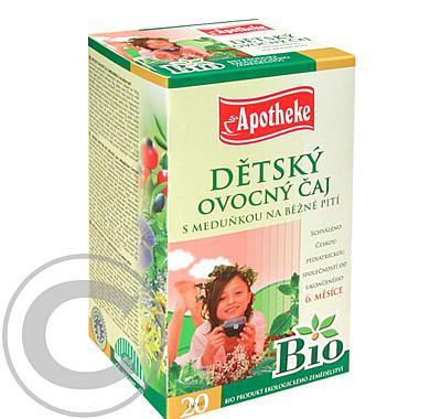 Apotheke BIO Dětský ovocný čaj s meduňkou 20x2g, Apotheke, BIO, Dětský, ovocný, čaj, meduňkou, 20x2g