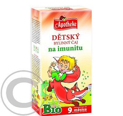 Apotheke Dětský čaj BIO na imunitu 20x1.5g n.s., Apotheke, Dětský, čaj, BIO, imunitu, 20x1.5g, n.s.