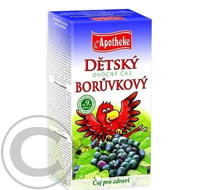 Apotheke Dětský ovocný čaj borůvkový 20x2g, Apotheke, Dětský, ovocný, čaj, borůvkový, 20x2g