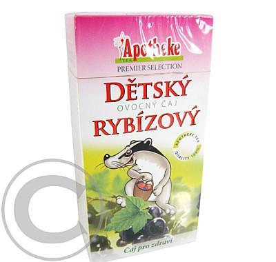 Apotheke Dětský ovocný čaj rybízový 20x2g, Apotheke, Dětský, ovocný, čaj, rybízový, 20x2g