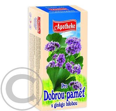 Apotheke Pro dobrou paměť s ginkgo bilobou čaj 20x1.5g