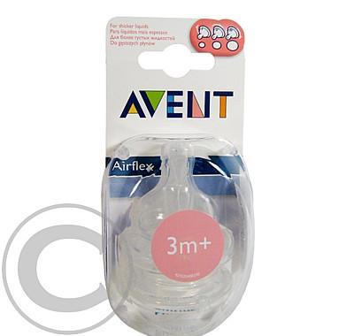 AVENT Dudlík silik.Airflex variabilní průtok 2ks