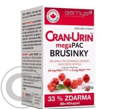 BARNYS Brusinky Cran-Urin megapac 30 10 kapslí ZDARMA
