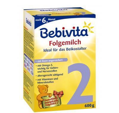 BEBIVITA Mléko 2 Pokračovací 600 g, BEBIVITA, Mléko, 2, Pokračovací, 600, g