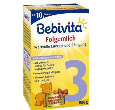 BEBIVITA Mléko 3 Pokračovací  500g, BEBIVITA, Mléko, 3, Pokračovací, 500g