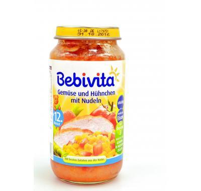 BEBIVITA příkrm zelenina a kuřecí maso s nudlemi 250 g