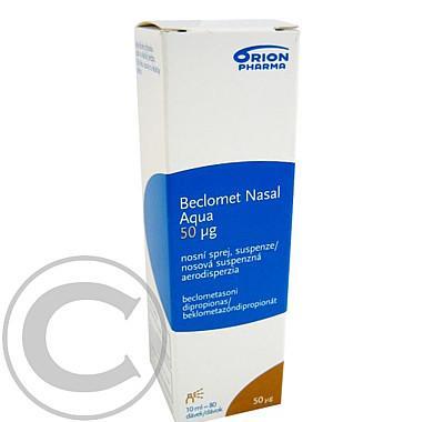 BECLOMET NASAL AQUA 50 MCG, NOSNÍ SPREJ  1X10ML (80DÁV) Suspenze ve spreji