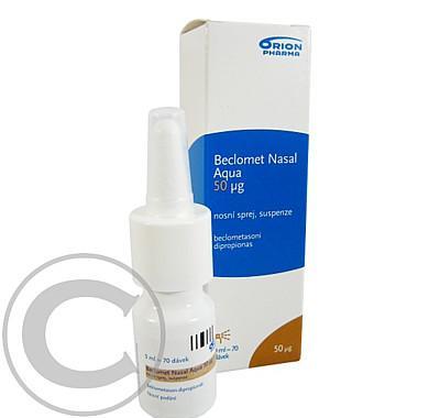 BECLOMET NASAL AQUA 50 MCG, NOSNÍ SPREJ  1X23ML (200DÁV) Suspenze ve spreji