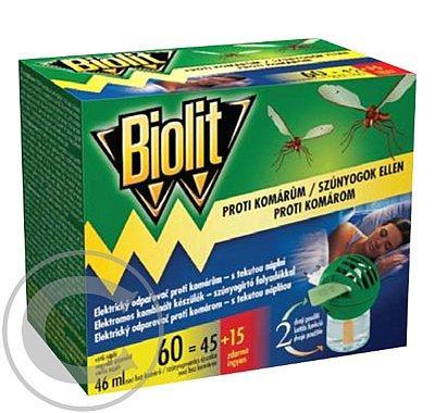 Biolit elektrický strojek s tekutou náplní 46 ml (60nocí), Biolit, elektrický, strojek, tekutou, náplní, 46, ml, 60nocí,