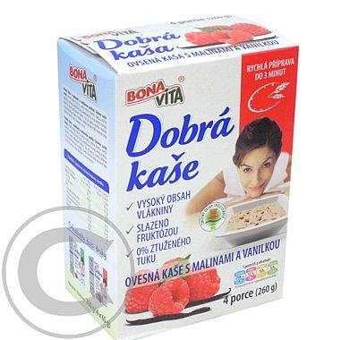 Bona Vita Dobrá kaše Ovesná s malinami a vanilkou 4x65g, Bona, Vita, Dobrá, kaše, Ovesná, malinami, vanilkou, 4x65g