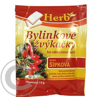 Bylinková žvýkačka - směs šípek sáček 15g