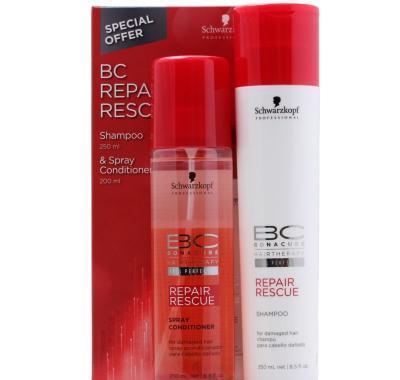 Schwarzkopf Balíček BC Repair Rescue - Repair Rescue Shampoo 250ml and BC Repair Rescue Spray Conditioner 200ml