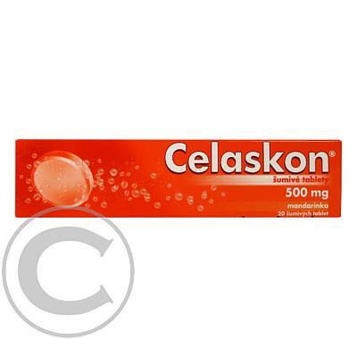 CELASKON 500 MG MANDARINKA  20X500MG Šumivé tablety