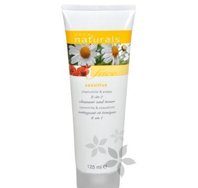 Čisticí gel a tonikum 2 v 1 s heřmánkem a vlčím mákem Naturals (Chamomile & Poppy Cleanser and Toner) 125 ml, Čisticí, gel, tonikum, 2, 1, heřmánkem, vlčím, mákem, Naturals, Chamomile, &, Poppy, Cleanser, and, Toner, 125, ml