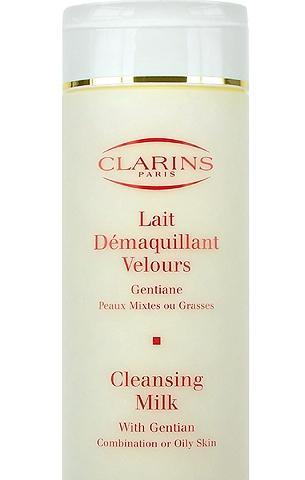 Clarins Cleansing Milk With Gentian  200 ml Smíšená a mastná pleť