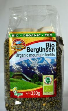 Čočka zelená horská BIO 330g