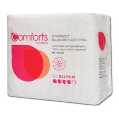 COMFORT BY COTTONS Inkontinenční vložky Super 10 kusů