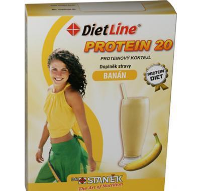 DietLine Protein 20 Koktejl Banán 3 sáčky