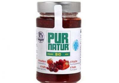 Džem 4 druhy ovoce PUR NATUR BIO 250g