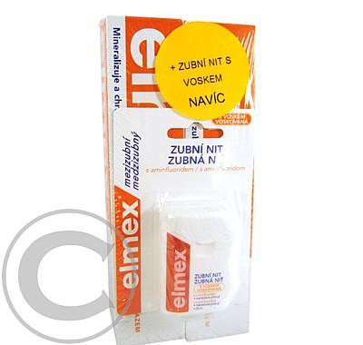 Elmex 2x zubní pasta 75 ml   nit s voskem