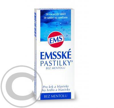 EMSSKÉ pastilky bez mentolu s cukrem 20ks