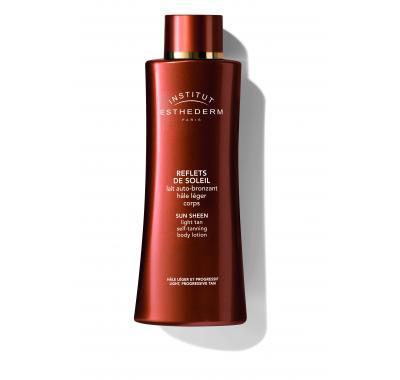 Esthederm Sun Sheen Light tan self-tanning body lotion - samoopalovací mléko na tělo lahvička s pumpičkou 150 ml