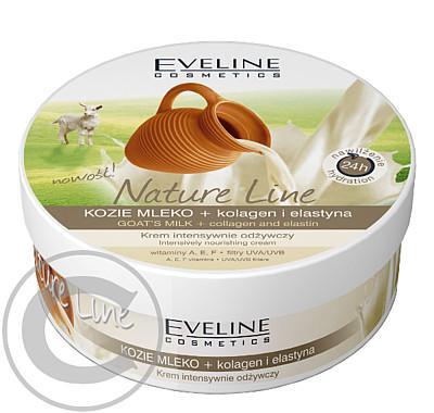 Eveline Nature Line - výživný krém s Kozím mlékem, kolagenem a Elastinem 210ml