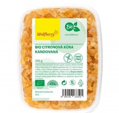 WOLFBERRY Citrónová kůra kandovaná BIO 200 g