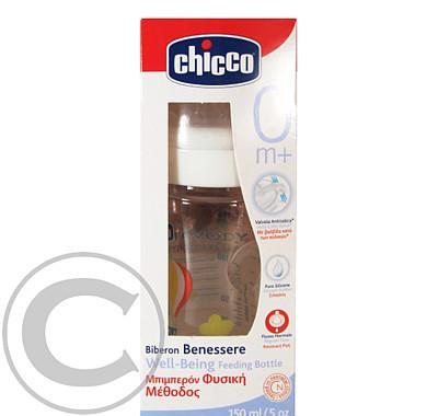 Chicco F Láhev 150ml silikonový dudlík 0