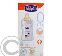 Chicco F Láhev polykarbonová 150 ml kaučukový dudlík 0  domky