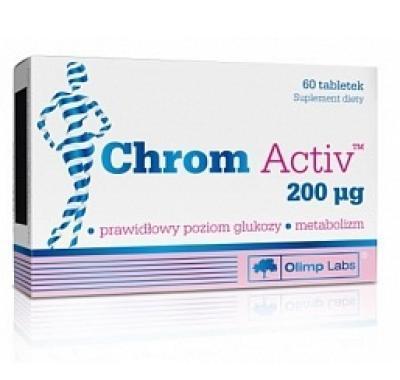 Chrom Activ, spalovač tuku, 60 tablet, Olimp