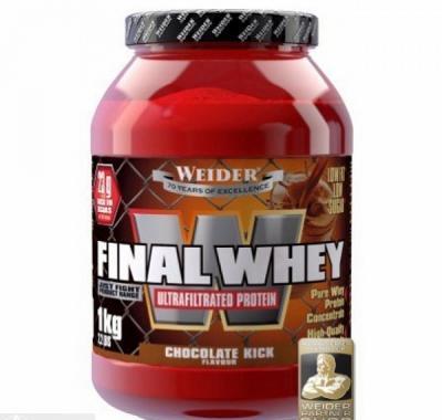 Final Whey, 1000 g, Weider Just Fight - Vanilka-Citrón