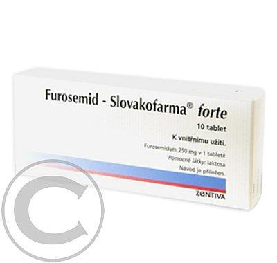 FUROSEMID - SLOVAKOFARMA FORTE  100X250MG Tablety