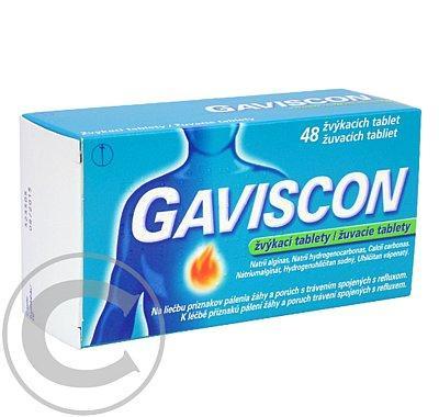 GAVISCON ŽVÝKACÍ TABLETY  48 Žvýkací tablety