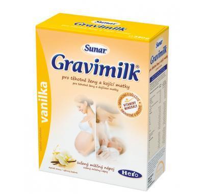 Gravimilk s vanilkou plv.350g pro těhot.a koj.ženy, Gravimilk, vanilkou, plv.350g, těhot.a, koj.ženy