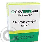 GYRABLOCK 400  14X400MG Potahované tablety, GYRABLOCK, 400, 14X400MG, Potahované, tablety