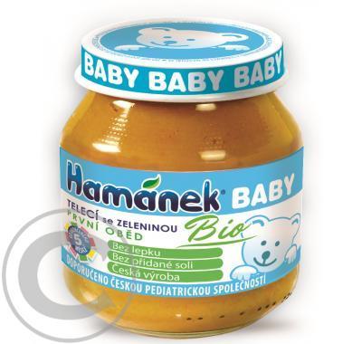 Hamánek BABY Telecí se zeleninou BIO, první oběd, 125 g, Hamánek, BABY, Telecí, se, zeleninou, BIO, první, oběd, 125, g