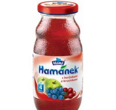 Hamánek nápoj s borůvkami a brusinkami 210ml