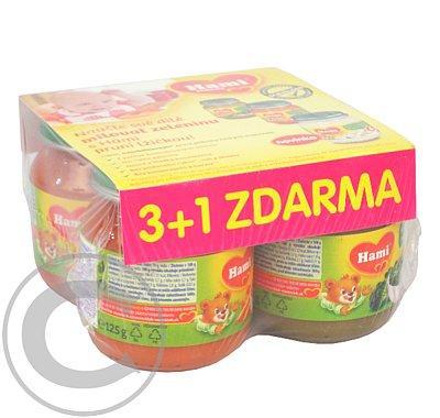 HAMI 3 1 první lžička mrkev, brokolice a květák 4x 125 g, HAMI, 3, 1, první, lžička, mrkev, brokolice, květák, 4x, 125, g