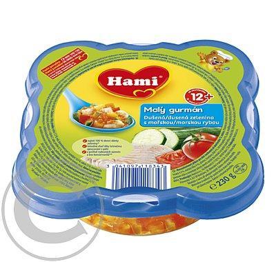 HAMI příkrm Masozeleninový Gurmán dušená zelenina s mořskou rybou 230g, HAMI, příkrm, Masozeleninový, Gurmán, dušená, zelenina, mořskou, rybou, 230g