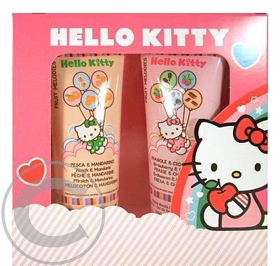 Hello Kitty Fruit Melodies Koupelový Set  200ml 100ml Fruit Melodies Broskev   100ml