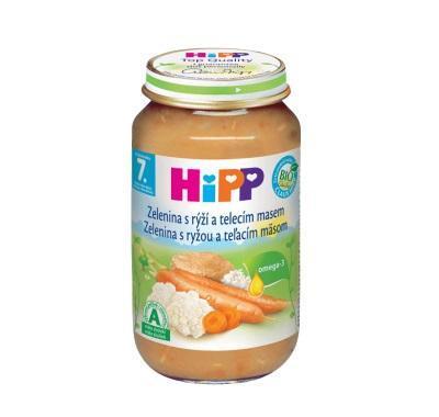 HIPP JUNIOR BIO Zelenina s rýží a telecím masem 220 g, HIPP, JUNIOR, BIO, Zelenina, rýží, telecím, masem, 220, g