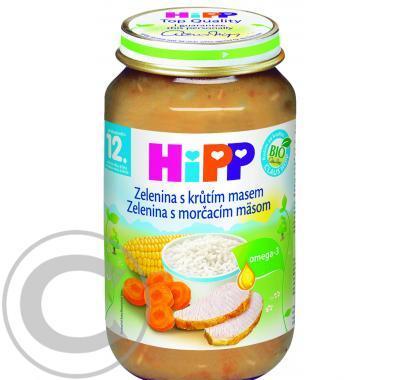 HIPP MENU BIO zelenina s krůtím masem 220g CZ6813