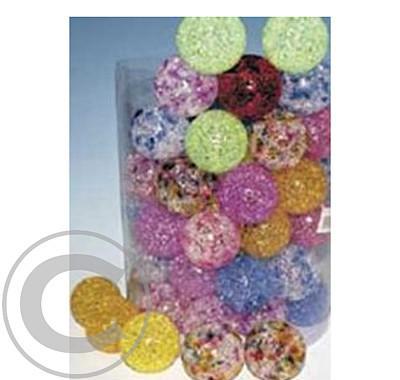 Hračka kočka Míček 4cm Glitzerball TR 1ks