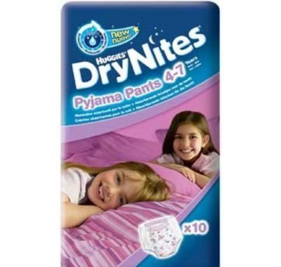 HUGGIES DRY NITES kalhotky abs. 4 - 7 let/M/girls/17 - 30 kg/10 ks